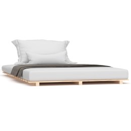 VidaXL Rama łóżka, 140 x 190 cm, lite drewno sosnowe