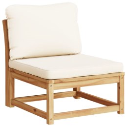  Krzesło ogrodowe z poduszkami, lite drewno akacjowe
