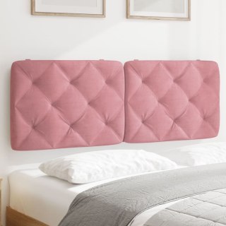  Poduszka na wezgłowie, różowa, 120 cm, aksamitna