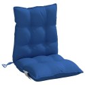  Poduszki na krzesła z niskim oparciem, 2 szt., błękit królewski