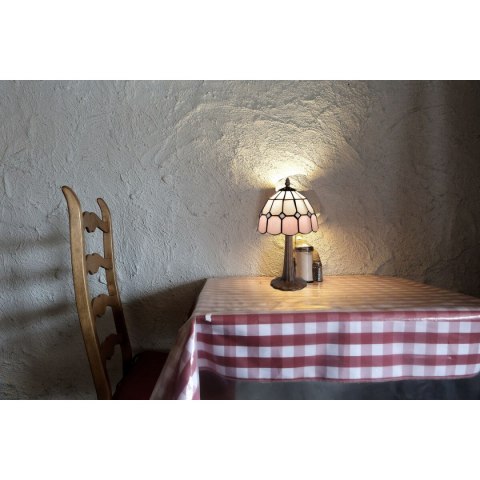 Lampa stołowa Viro Pink Różowy Cynk 60 W 20 x 37 x 20 cm