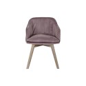 Krzesło do Jadalni DKD Home Decor Różowy Naturalny 56 x 55 x 70 cm 56 x 55 x 74 cm 56 x 47 x 72,5 cm