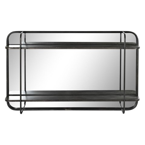 Lustro ścienne DKD Home Decor Czarny Metal (80 x 12 x 50 cm)