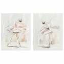 Obraz DKD Home Decor 80 x 3,7 x 100 cm Baletnica Romantyczny (2 Sztuk)