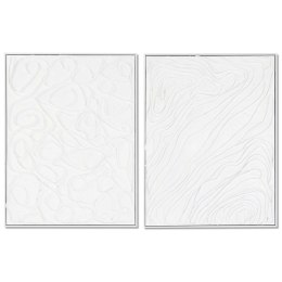 Obraz DKD Home Decor 60 x 3,2 x 80 cm Abstrakcyjny Z reliefem Miejska (2 Sztuk)