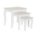 Zestaw 3 stołów DKD Home Decor Biały Jasnobrązowy 53 x 35 x 47 cm