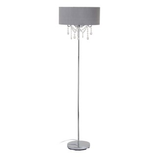 Lampa Stojąca 44 x 44 x 161 cm Metal Srebro