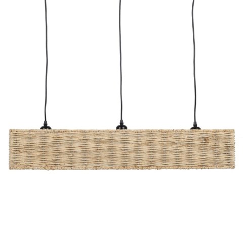 Lampa Sufitowa Czarny Naturalny Żelazo 220-240 V 88 x 17,5 x 65 cm