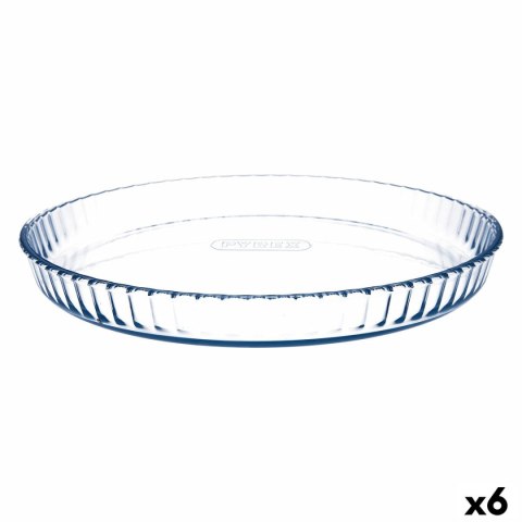 Forma do Ciast Pyrex Classic Vidrio Przezroczysty Szkło Płaski Okrągły 31 x 31 x 4 cm 6 Sztuk