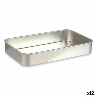 Forma do pieczenia Srebrzysty Aluminium 41 x 6,5 x 26 cm (12 Sztuk)