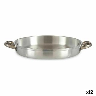 Patelnia Ø 30 cm Srebrzysty Aluminium (12 Sztuk)