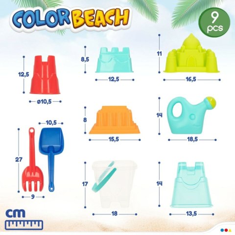 Zestaw zabawek plażowych Colorbaby polipropylen (12 Sztuk)