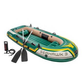 Dmuchany Statek Intex Seahawk 3 Kolor Zielony 295 x 43 x 137 cm