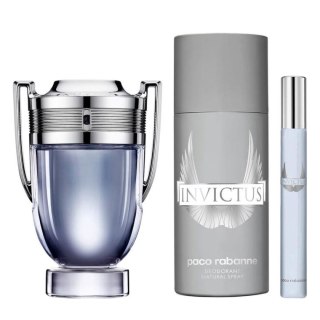 Zestaw Perfum dla Mężczyzn Paco Rabanne 3 Części Invictus