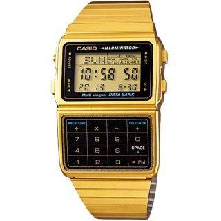 Zegarek Unisex Casio DATABANK CALCULATOR GOLD