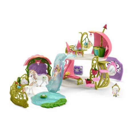 Playset Schleich glitter house with unicorns, lake and stable - 42445 Plastikowy Koń