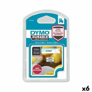 Taśma termotransferowa Dymo Biały Czarny 12 x 5,5 mm (6 Sztuk)