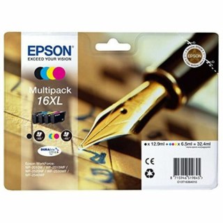 Zgodny pojemnik z tuszem Epson T16XL Czarny Cyan Magenta Żółty Turkusowy