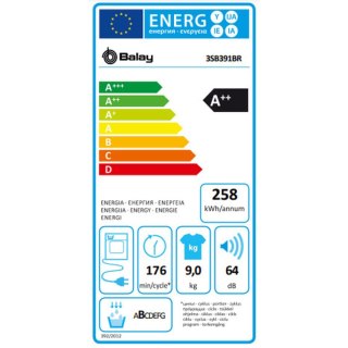 Suszarka kondensacyjna Balay 3SB391BR 800 W 9 kg