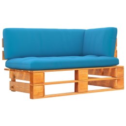  Ogrodowa sofa narożna z palet, impregnowane drewno sosnowe