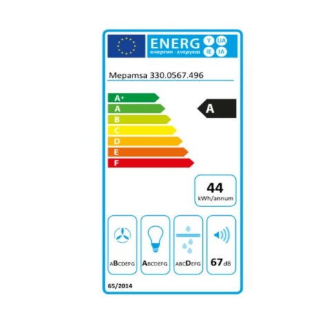 Okap konwencjonalny Mepamsa CUADRO 90 Czarny 90 cm 61 dB 580 m3/h