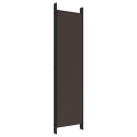  Parawan 6-panelowy, brązowy, 300x200 cm, tkanina