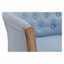 Fotel DKD Home Decor Niebieski Poliester Drewno (58 x 56 x 69 cm)