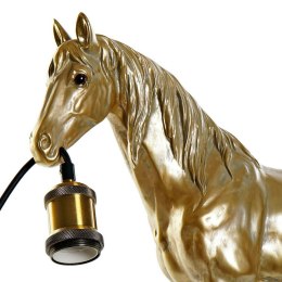 Lampa stołowa DKD Home Decor Żywica 25W 220 V Złoty Koń (59.5 x 16.5 x 47 cm)