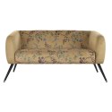 Sofa DKD Home Decor Żółty Czarny Metal Kvety Nowoczesny Shabby Chic 140 x 71 x 71 cm