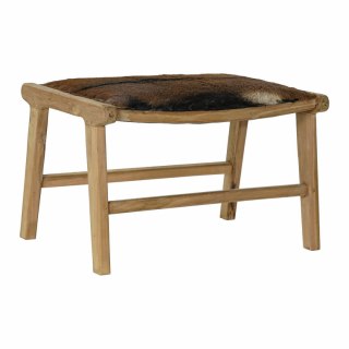 Taboret DKD Home Decor 8424001823215 Brązowy Wielokolorowy Naturalny Teczyna 65 x 47 x 42 cm