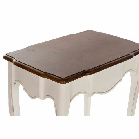 Zestaw 3 stołów DKD Home Decor Biały Brązowy 60 x 40 x 66 cm