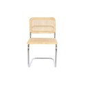 Krzesło do Jadalni DKD Home Decor 46 x 46 x 77 cm Naturalny Srebrzysty Jasnobrązowy Rattan