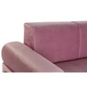 Sofa DKD Home Decor Czarny Różowy Metal Poliester Nowoczesny (154 x 76 x 76 cm)