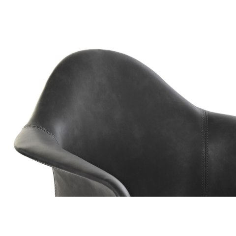 Krzesło z Podłokietnikami DKD Home Decor Ciemny szary Metal 64 x 59 x 84 cm