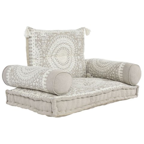 Fotel DKD Home Decor Biały Beżowy 90 x 56 x 15 cm