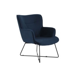 Krzesło DKD Home Decor Niebieski Czarny Metal 68 x 76 x 90 cm