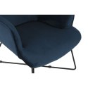Krzesło DKD Home Decor Niebieski Czarny Metal 68 x 76 x 90 cm