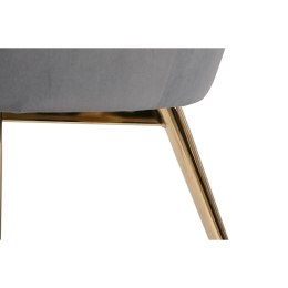 Krzesło DKD Home Decor Szary Złoty Metal 85 x 85 x 91 cm