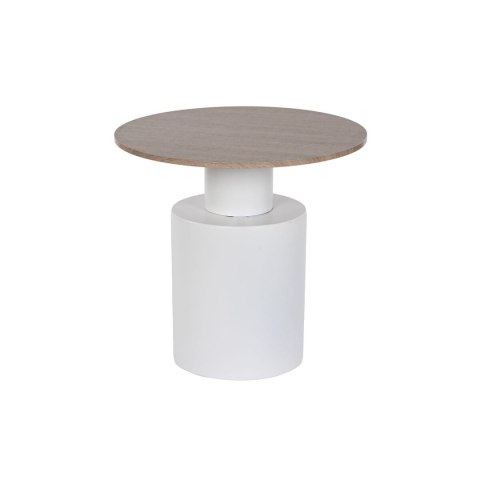 Stolik Home ESPRIT Biały Naturalny Metal Drewno MDF 55 x 55 x 52,5 cm