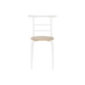 Zestaw Stołowy z 4 Krzesłami DKD Home Decor Biały Naturalny Metal Drewno MDF 121 x 55 x 78 cm