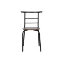 Zestaw Stołowy z 4 Krzesłami DKD Home Decor Brązowy Czarny Metal Drewno MDF 121 x 55 x 78 cm