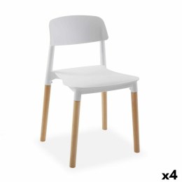 Krzesło Versa Biały 45 x 76 x 42 cm (4 Sztuk)