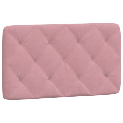  Poduszka na wezgłowie, różowa, 90 cm, aksamitna