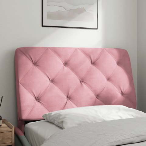  Poduszka na wezgłowie, różowa, 90 cm, aksamitna