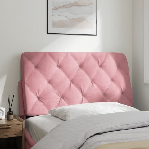  Poduszka na wezgłowie, różowa, 100 cm, aksamitna