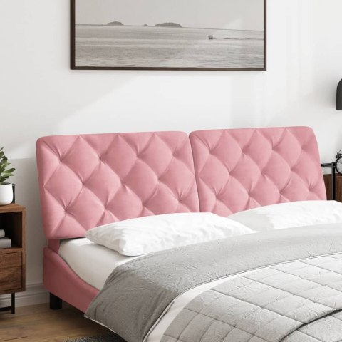  Poduszka na wezgłowie, różowa, 160 cm, aksamitna