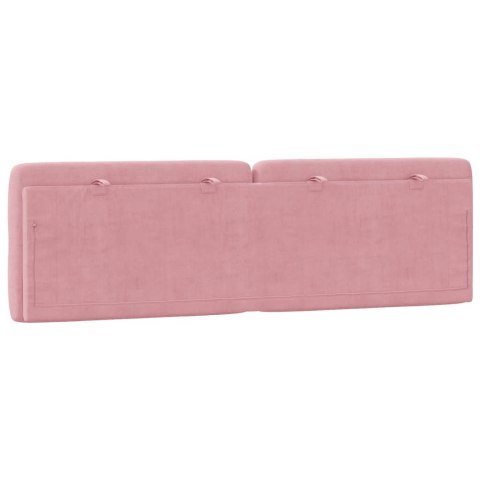  Poduszka na wezgłowie, różowa, 160 cm, aksamitna