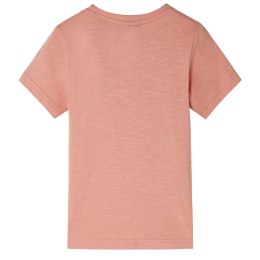 Koszulka dziecięca z krótkimi rękawami, jasnopomarańczowa, 116