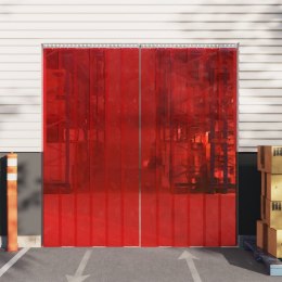  Kurtyna paskowa, czerwona, 200 mm x 1,6 mm, 25 m, PVC