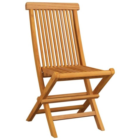  Krzesła ogrodowe z bordowymi poduszkami, 8 szt., drewno tekowe
